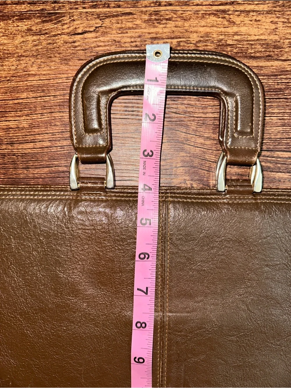 Vintage Brown Leather Portfolio Men's